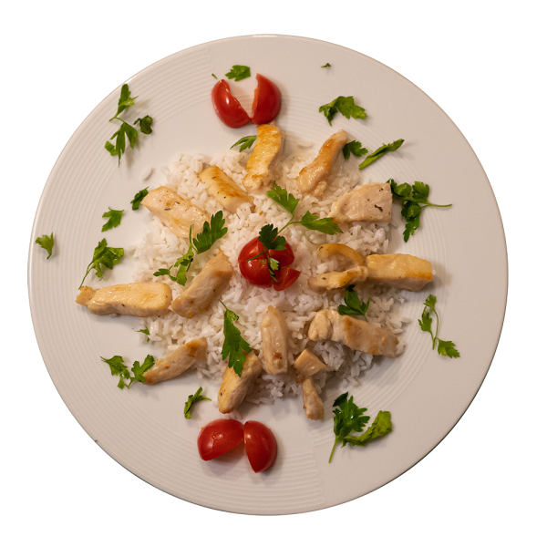 Рижото со пилешко и кари